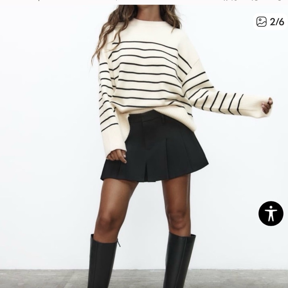 Zara Oversized Crewneck Sweater - Picture 4 of 8